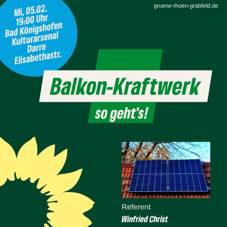 Vortrag: Balkon-Kraftwerk