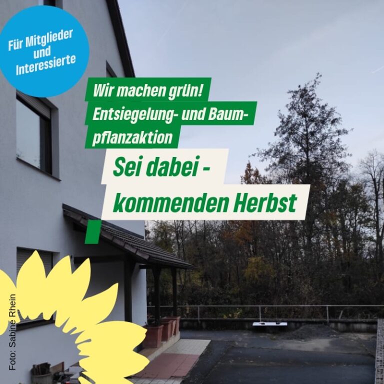 Entsiegelungs- und Baumpflanzaktion