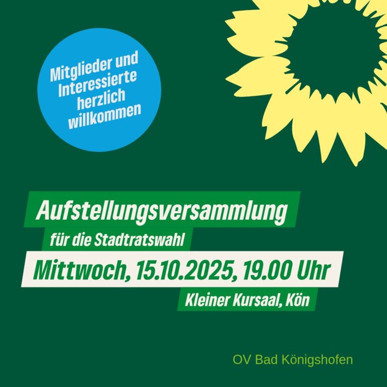 Aufstellungsversammlung für die Stadtratswahl in Bad Königshofen